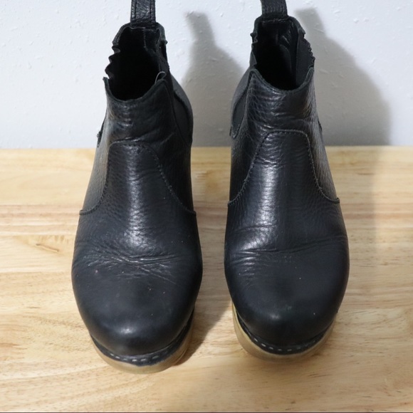 CALOU STOCKHOLM | Black Leather Doris Booties Clogs Size 40 - Picture 4 of 7